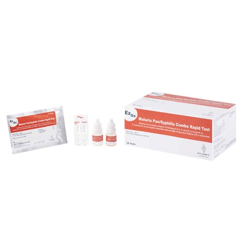 EzDxTM Malaria PanSyphilis Combo Rapid Test