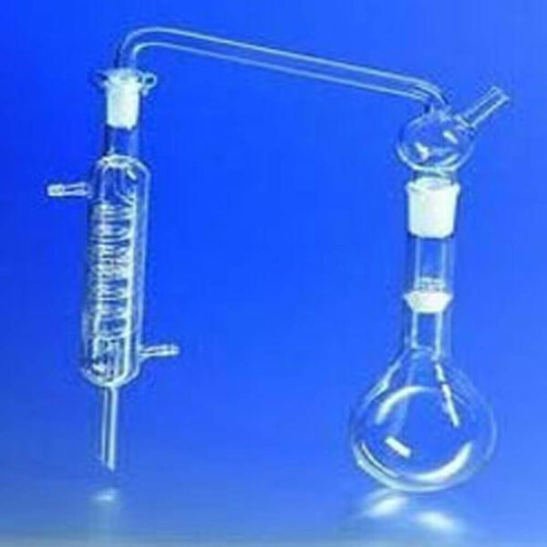 Distilling Apparatus, Ammonia with Graham condenser IC joint made of low expansion 3.3 borosilicate glass