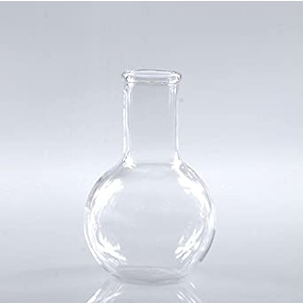 Flask, boiling, flat bottom made of low expansion 3.3 borosilicate glass