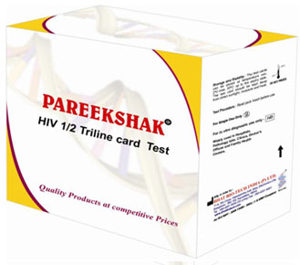 PAREEKSHAK® HIV-12 TRILINE CARD TEST