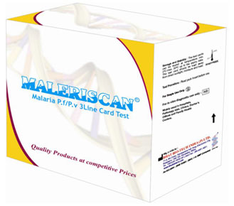 MALERISCAN® MALARIA P.f/P.V 3 LINE ANTIBODY CARD TEST