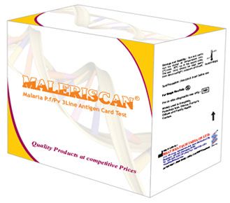MALERISCAN® MALARIA P.f/P.V 3 LINE ANTIGEN CARD TEST