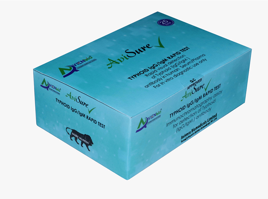 AVISURE TYPHOID IGGIGM ANTIBODY RAPID TEST KIT